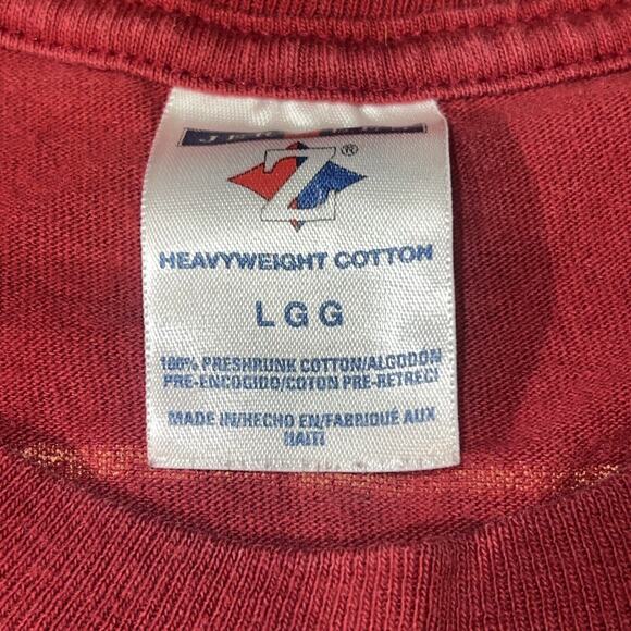 Vintage Jerzees Florida State Seminoles Shirt Men Large Red FSU Graphic Tee 90s - Picture 6 of 6